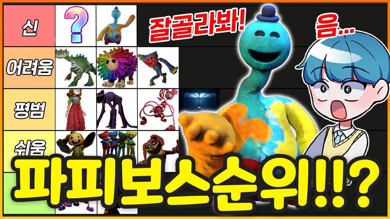 파피 챕터4까지 등장한 보스들의 어렵고 무서운 순위는!!??? (feat. 쉐어기준) (파피챕터4 티어표)