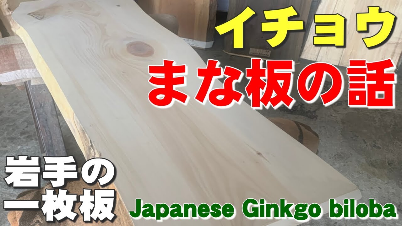 【まな板はダメ！？】イチョウ一枚板×オイル仕上げ【木の店さんもく】How To Apply Oil Stain Finish To  Japanese Ginkgo biloba