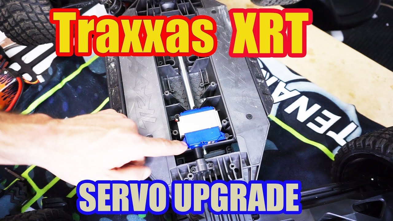 Traxxas XRT 8s servo Upgrade Protek RC 1KTBL 1080oz Test Run in the dirt