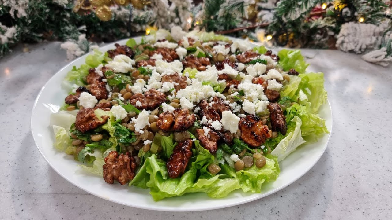 Shije Shtëpie - Sallatë me thjerrëza, arra dhe djathë nga Znj. Vjollca - Tv Klan