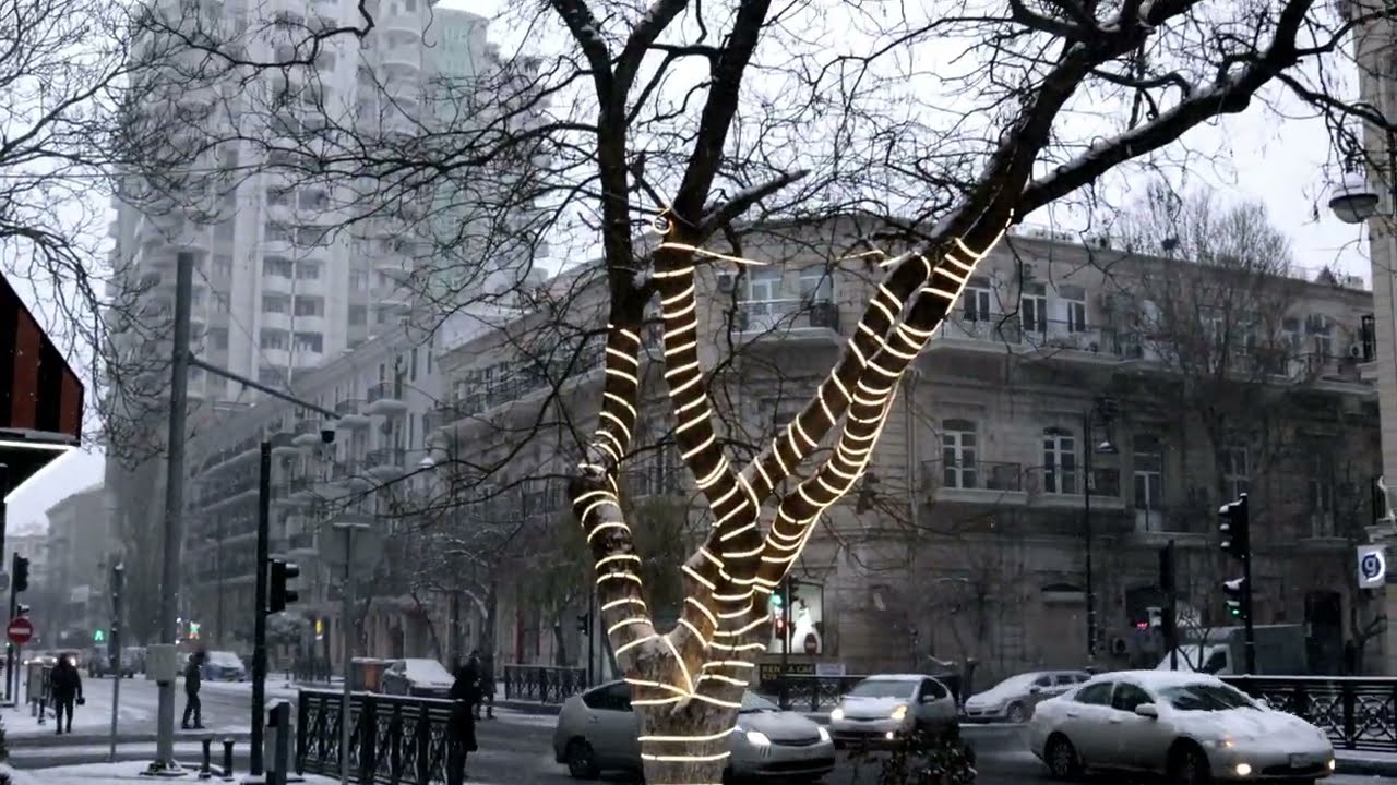 09,01,2023 Первый снег в Баку
