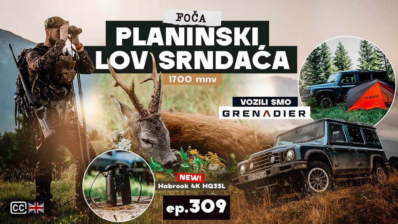 Roebuck hunting at 1700 m altitude/NEW Hikmicro Habrook HQ35L/Planinski lova Srndaća (1700 NMV) E309