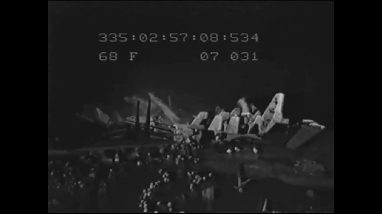 USS NIMITZ FIRE 1988