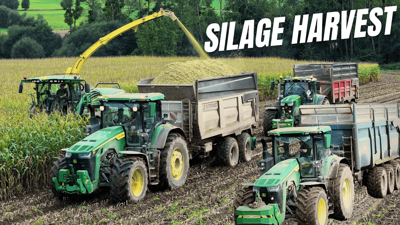 JOHN DEERE SILAGE HARVEST l MS EQUIPEMENT 😃💨 #johndeere #msequipement #bretagne #harvest