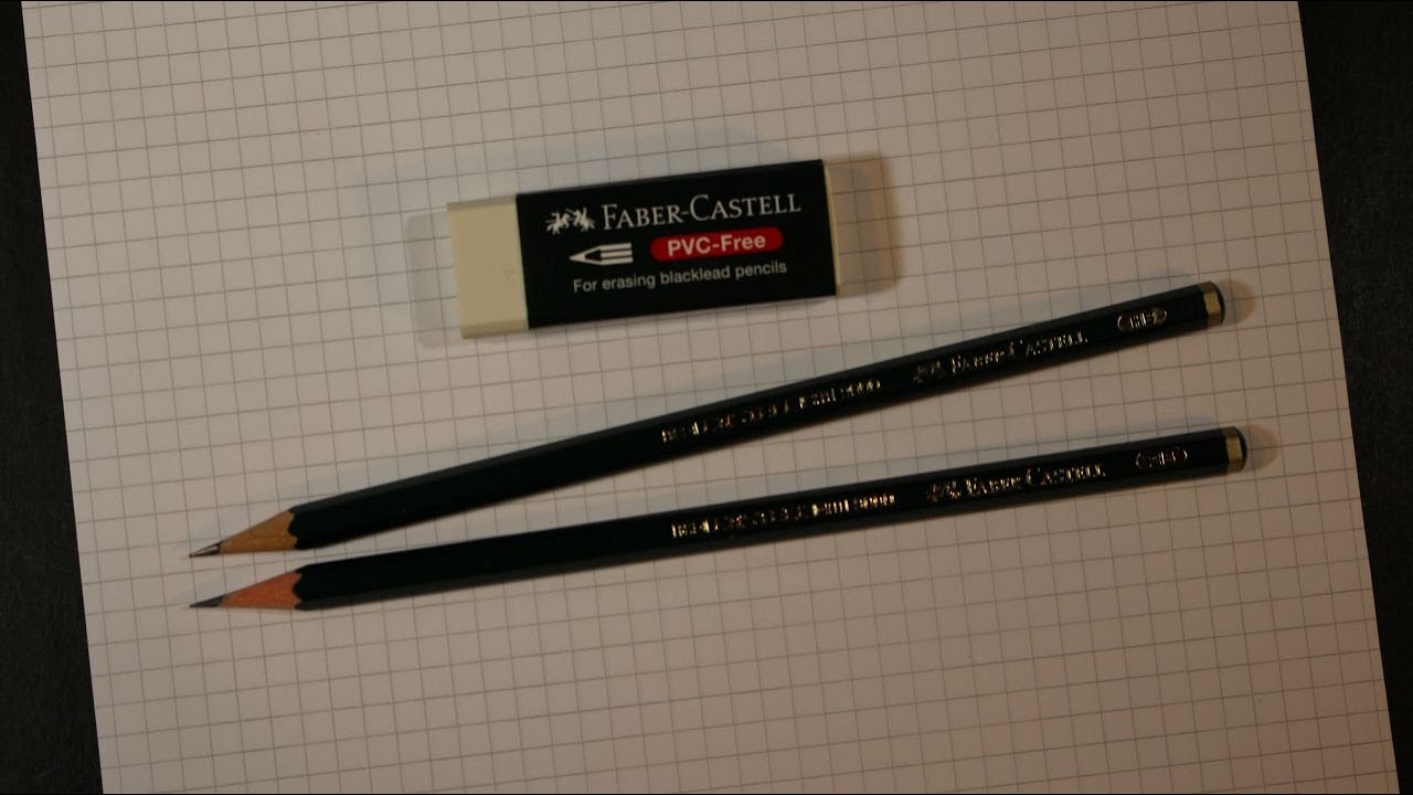 Faber Castell 9000 HB 2B and Eraser Review