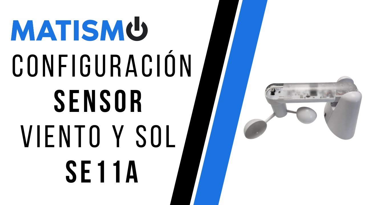 Configuración del sensor de viento y sol MATISMO SE11A-2 I Guía rápida