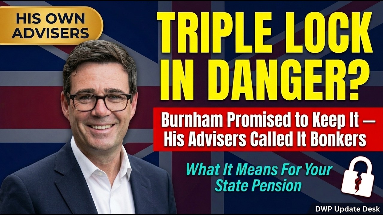 Andy Burnham says he will retain UK&rsquo;s pension triple lock