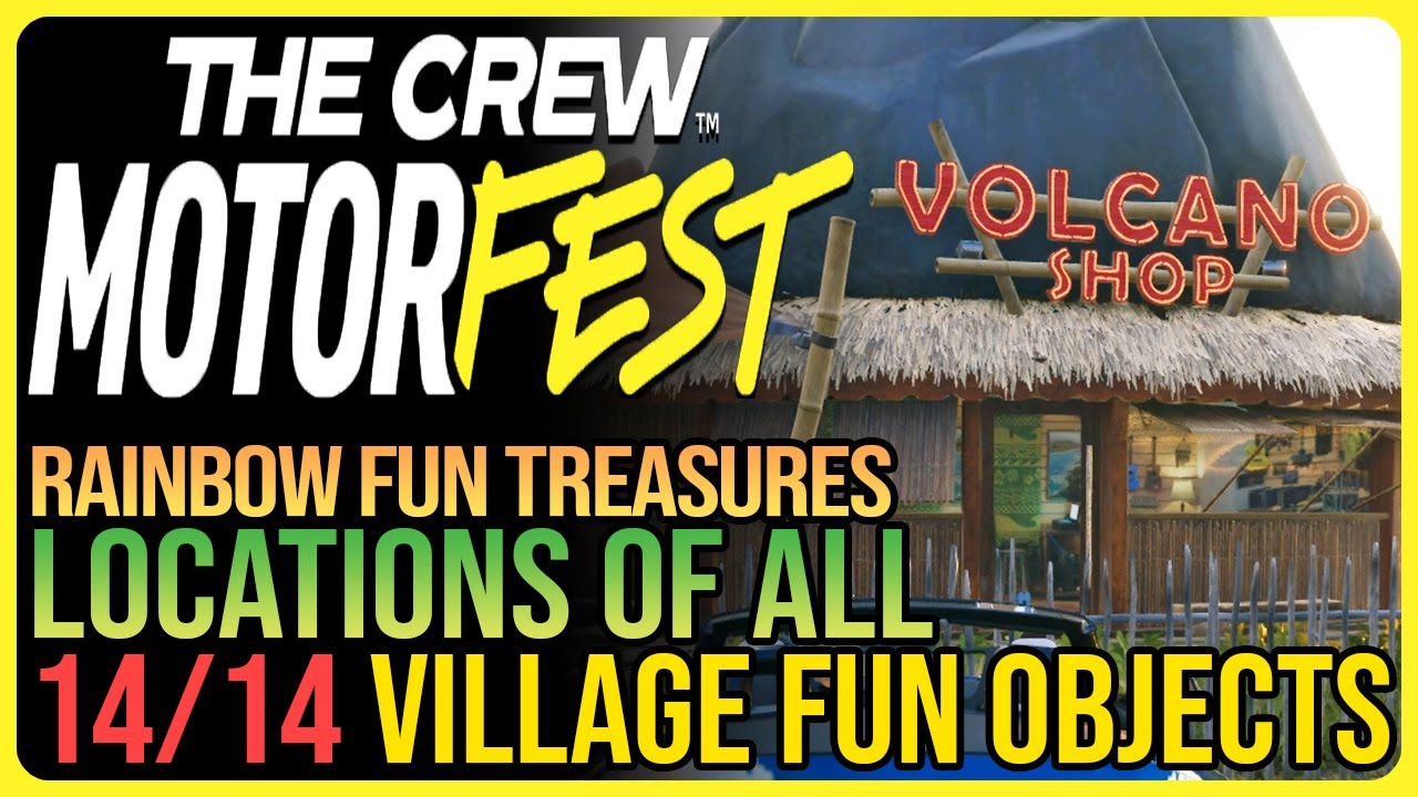 All 14 Fun Objects The Crew Motorfest - Rainbow Fun Treasures