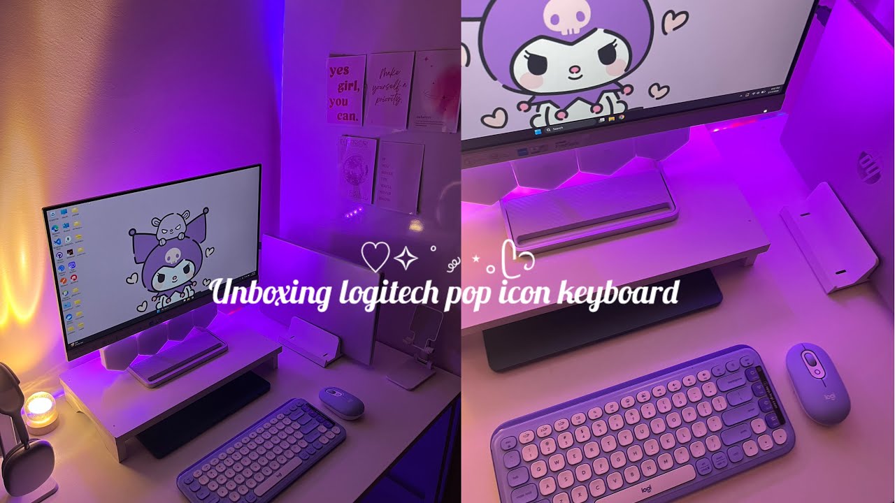 Unboxing the Logitech POP Icon Keyboard 💜 Lilac | Aesthetic Keyboard Unboxing
