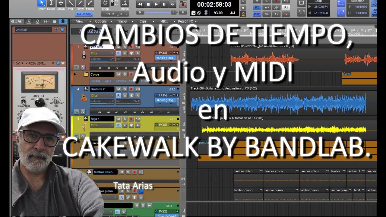 CAMBIOS DE TIEMPO, Audio y MIDI en CAKEWALK BY BANDLAB.
