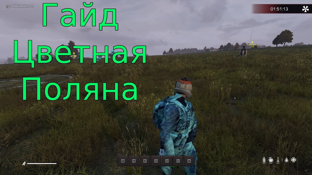 Гайд  Данж Цветная Поляна в Dayz. FROSTY WORLD PVE