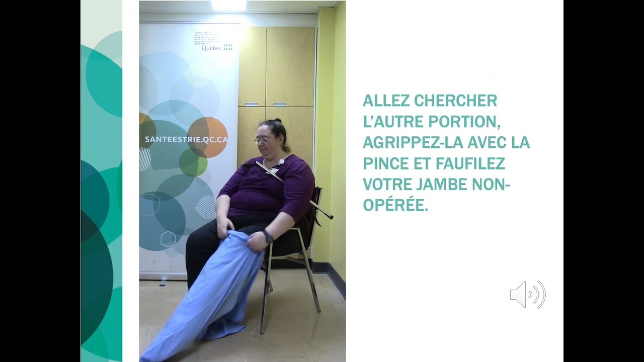 Comment s’habiller après une chirurgie de prothèse de hanche?