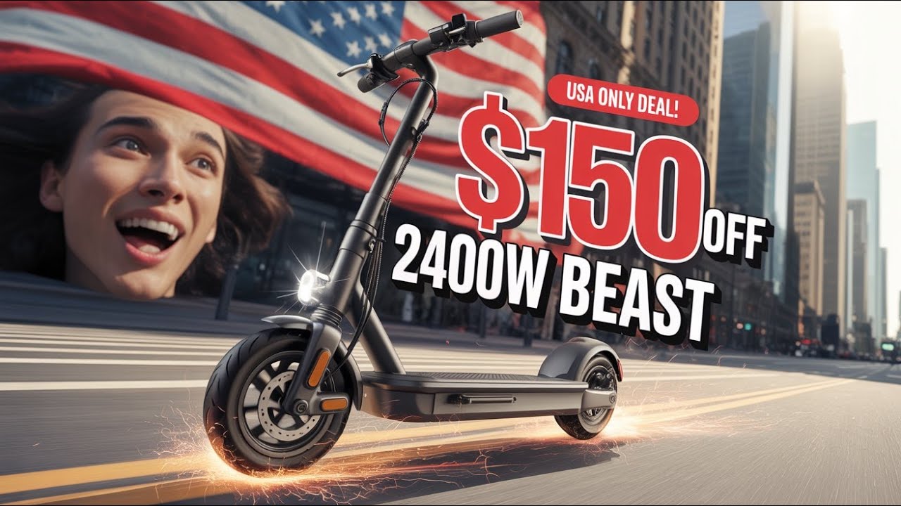 Cunfon RZ1000 Electric Scooter Review 🔥 2400W Dual Motor BEAST! $150 OFF Summer Sale 2025 🇺🇸