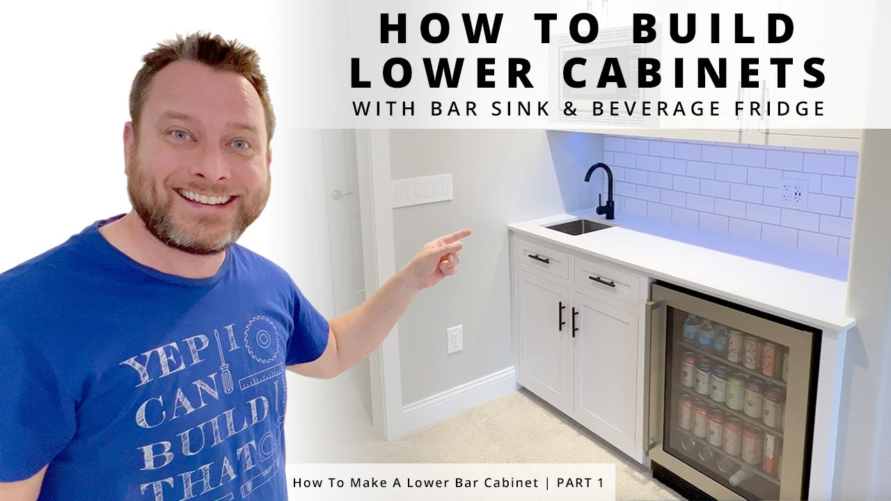 DIY Mini Bar Build Step by Step for Beginners!