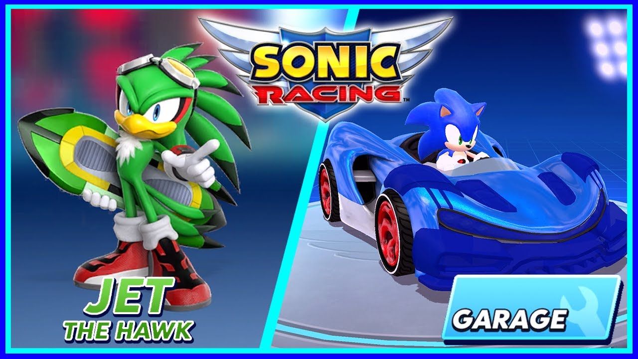 Sonic Racing [Apple Arcade] - BIG UPDATE! Jet the Hawk Gameplay & New Garage Feature Showcase