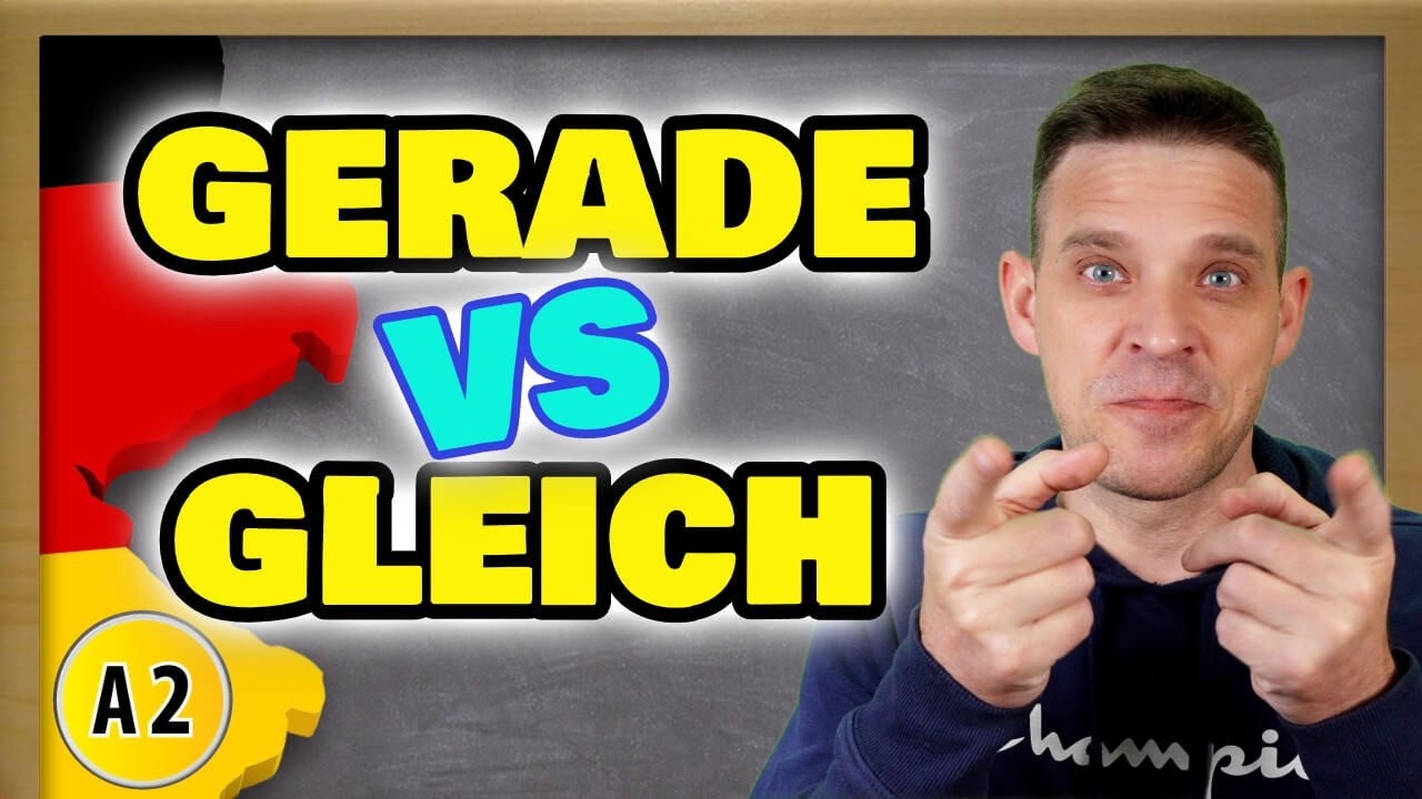 gerade VS gleich | The Simple Difference (Meaning & Usage)