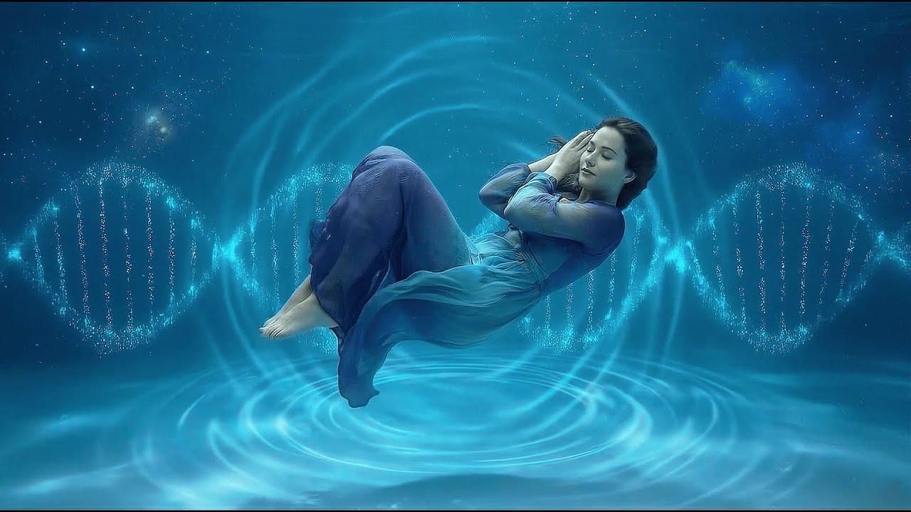 Deep Sleep Frequency • Water Energy • Calm DNA Healing • Blue Night Ambience 🌙💧