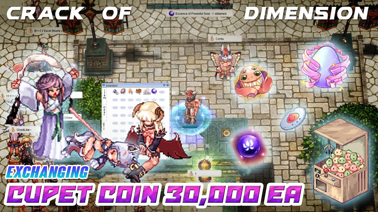 💿iRO SV.Chaos - Exchanging Cupet Coins 30,000 EA - Crack of Dimension - รีวิวสุ่มเหรียญ 30k อัน !! 📀