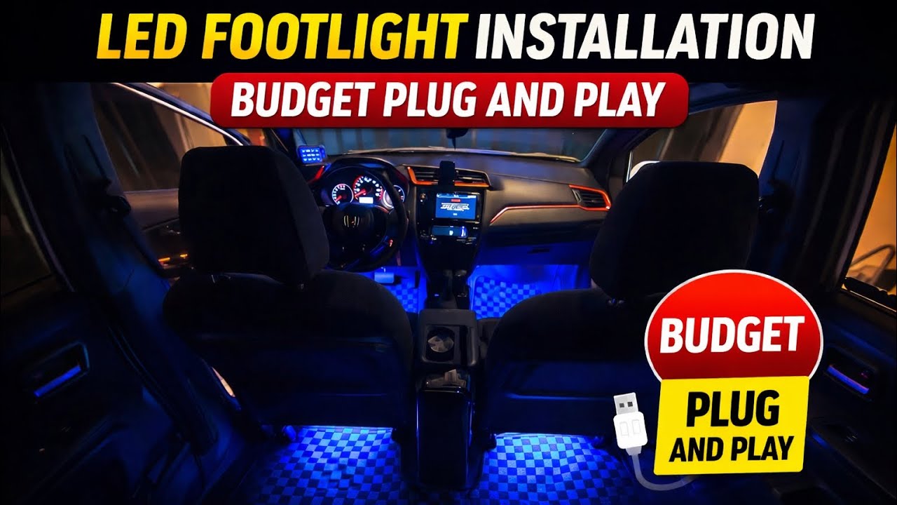 Budget Meal Foot Light | Honda Brio | Budget Honda Access | How to install