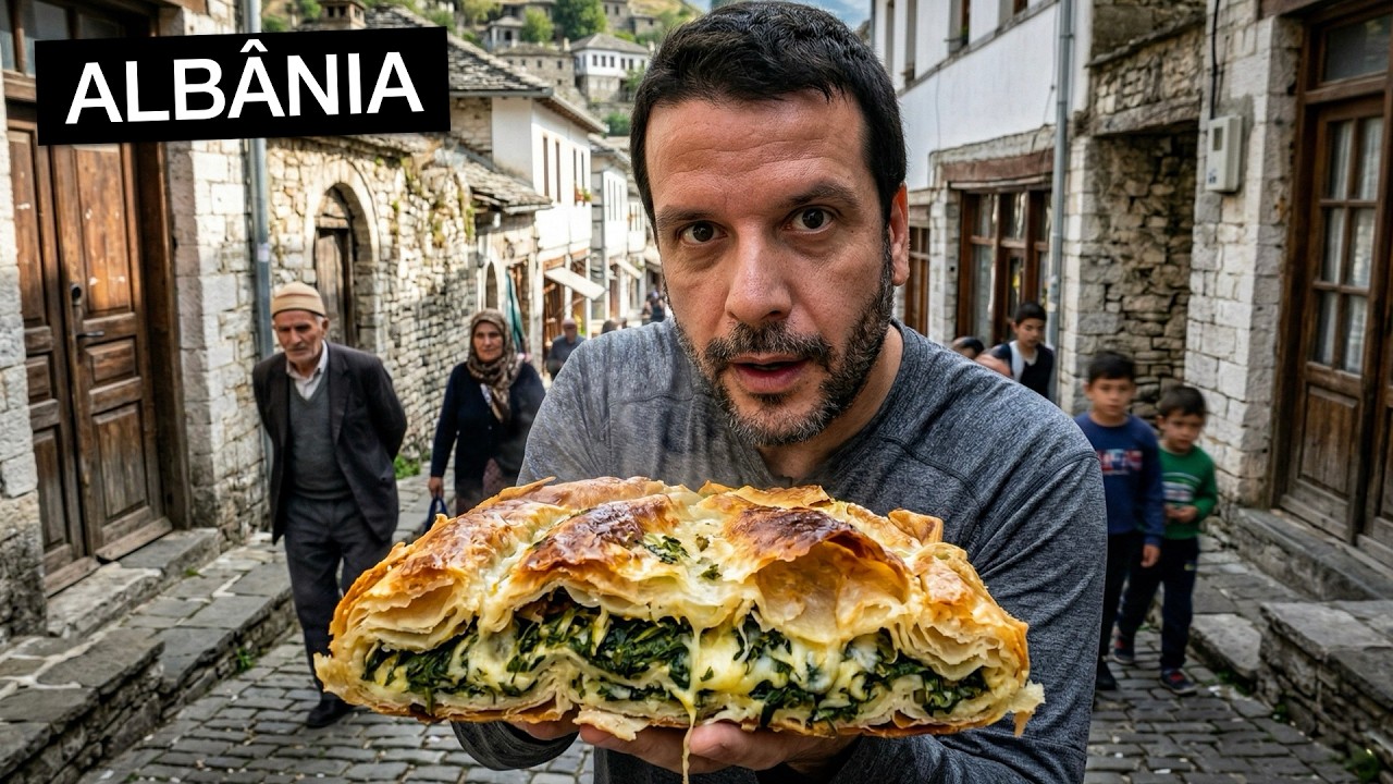 Provando COMIDAS TÍPICAS na cidade mais EXÓTICA da Albânia 😳