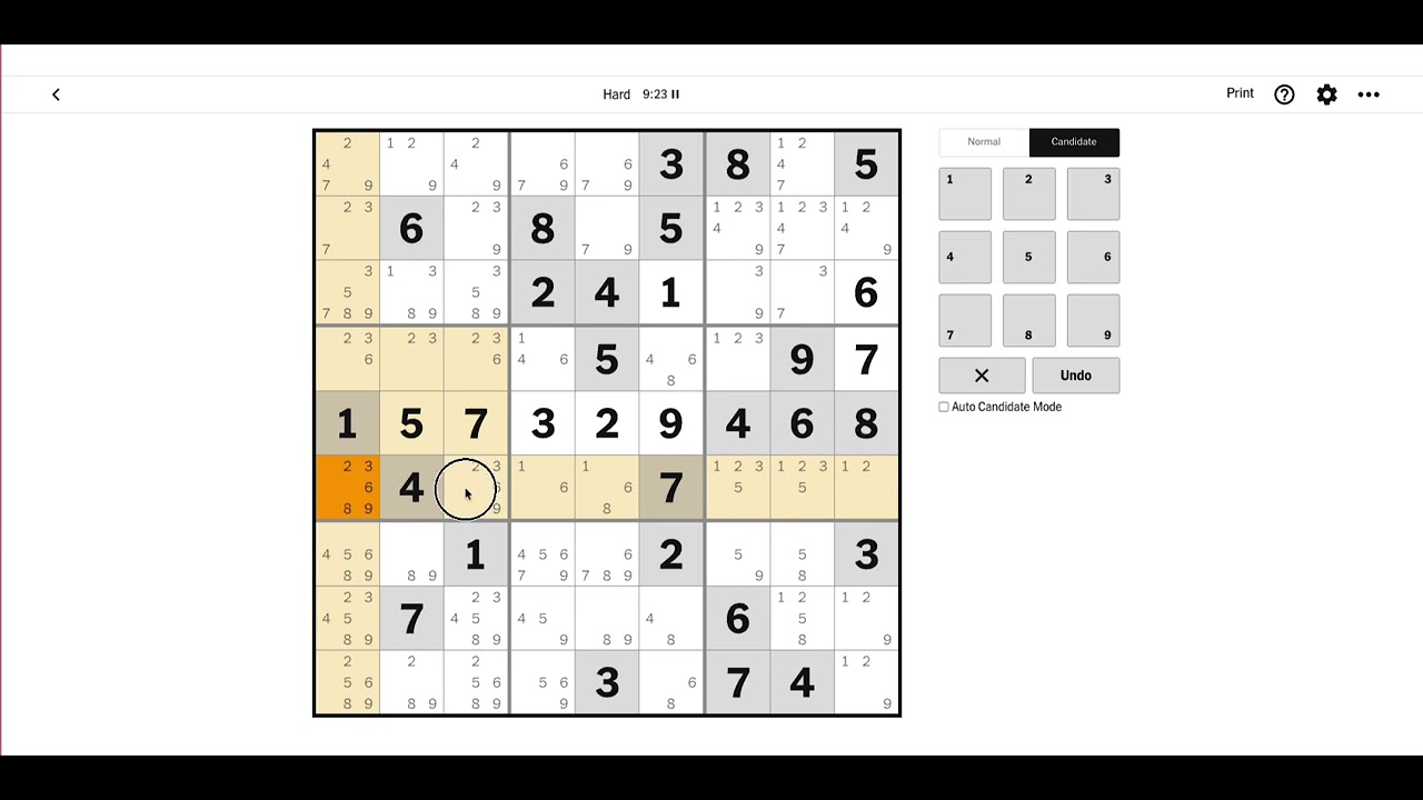 NYT Sudoku Hard Today Answer  | March 11, 2026