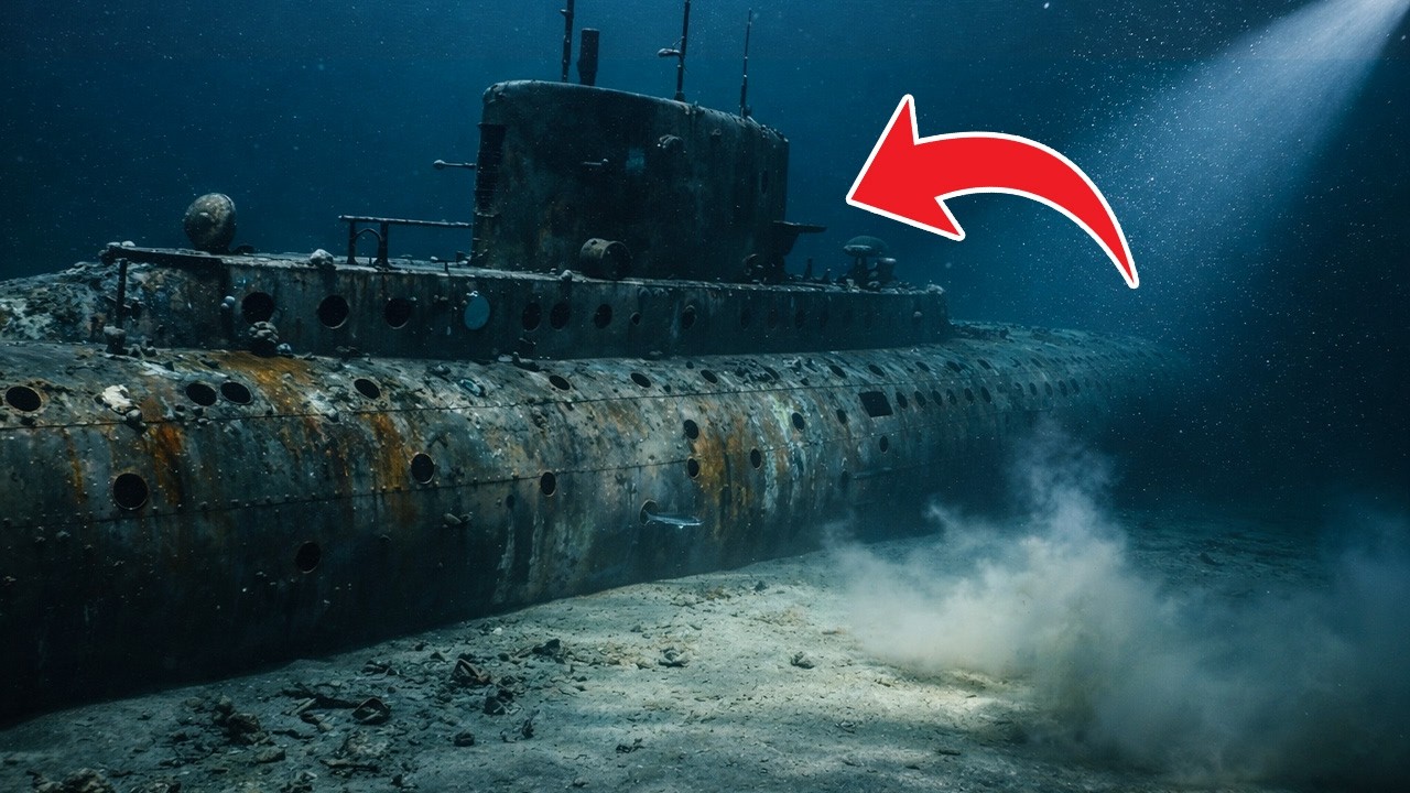 Discovered a Sunken WWII Submarine — Something Is Living Inside!