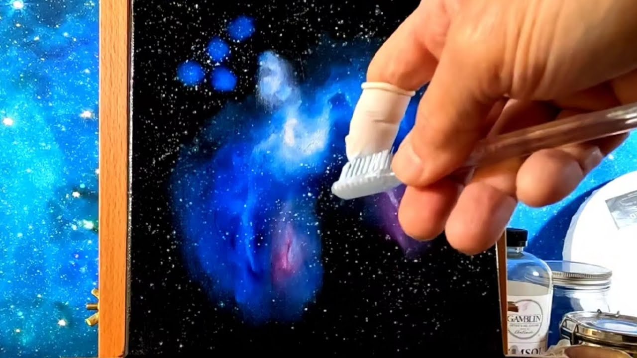 NEBULA Oil Painting Galaxy Art
