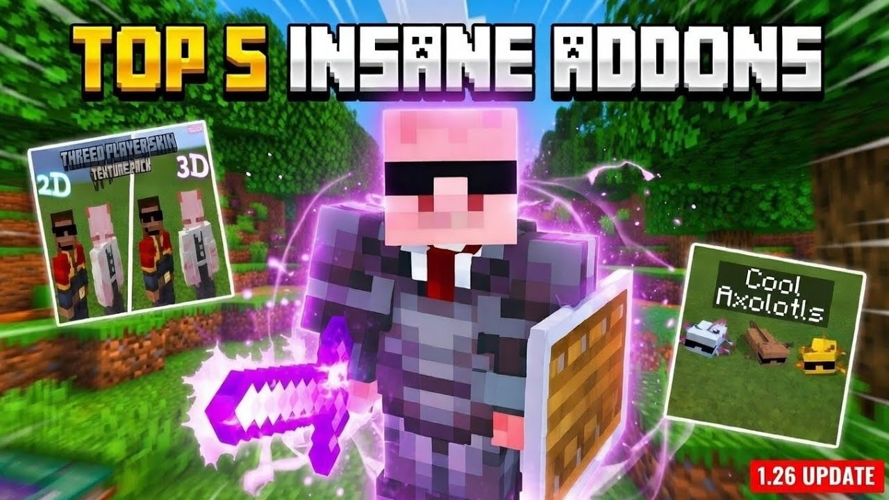 TOP 5 SURVIVAL PACK FOR MCPE 1.21+ | [BEST PACKS EVER]