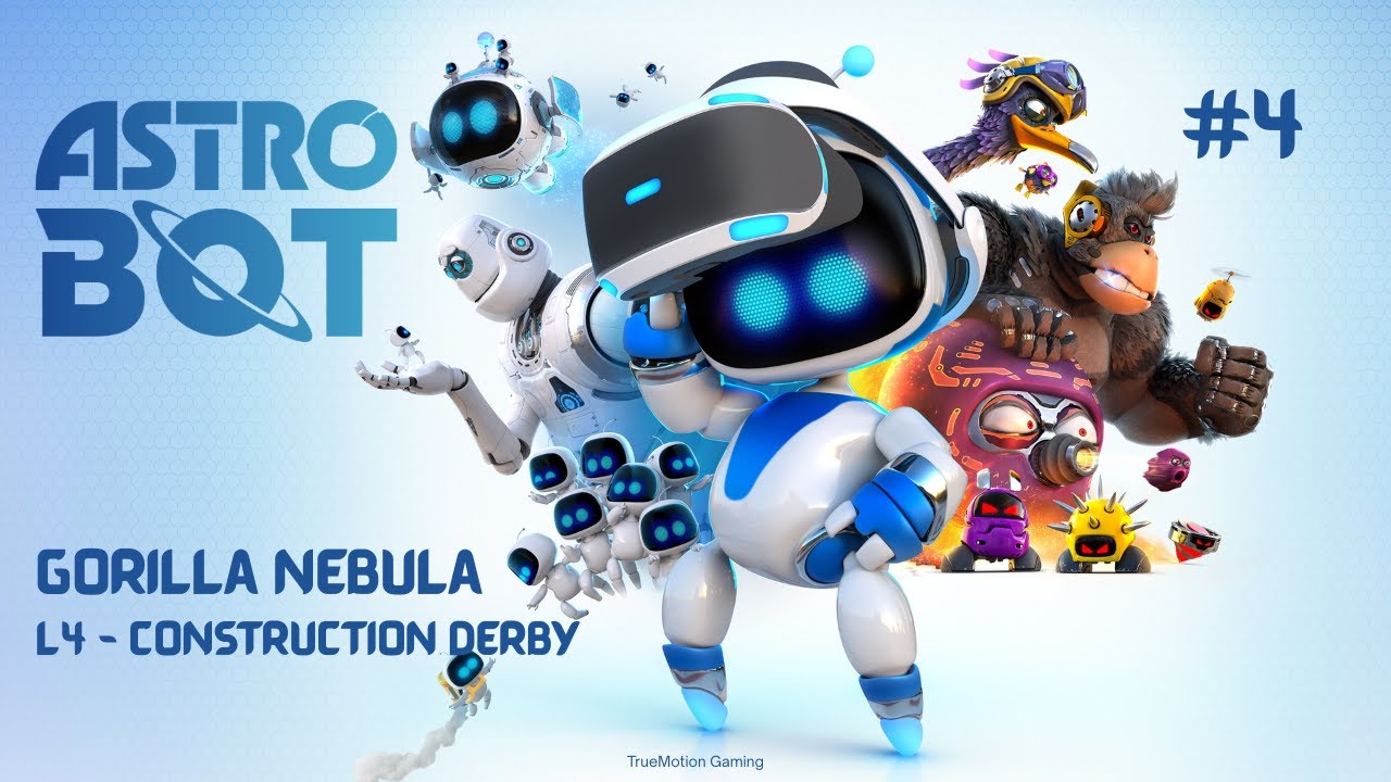 Astro Bot Construction Derby – 100% Collectibles (No Commentary) | TrueMotion Gaming