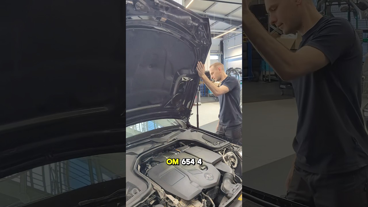 Wartung an einem Mercedes E220 DIESEL 🛠️👨🏽&zwj;🔧 #mb #mercedesexperten #reel #wartung #service #fyp