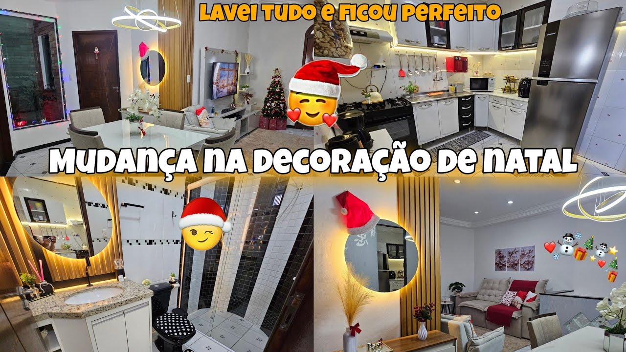 MUDAN&Ccedil;A NA DECORA&Ccedil;&Atilde;O DE NATAL | FICOU INCR&Iacute;VEL O RESULTADO | LAVEI TUDO POR AQUI E FICOU PERFEITO 