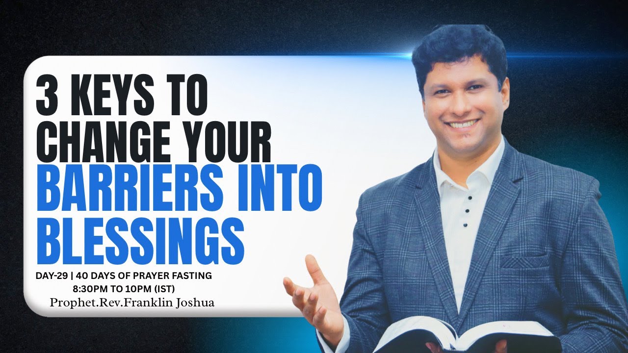 LIVE | 3 KEYS TO CHANGE YOUR BARRIERS INTO BLESSINGS