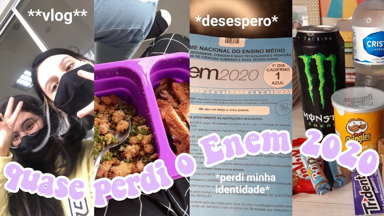 quase perdi o Enem - rotina de estudante: primeiro dia de enem