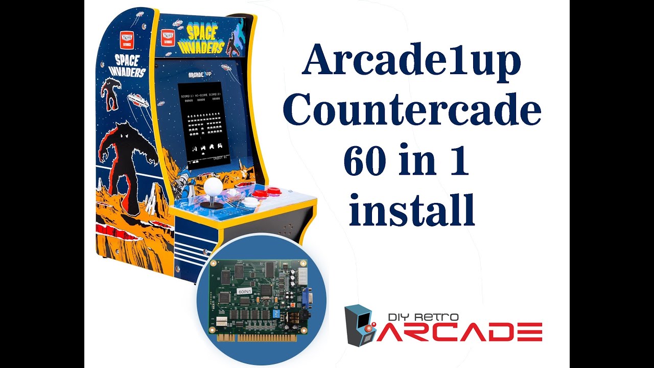 Arcade1Up CounterCade 60 in 1 Full Install Video by DIY Retro Arcade