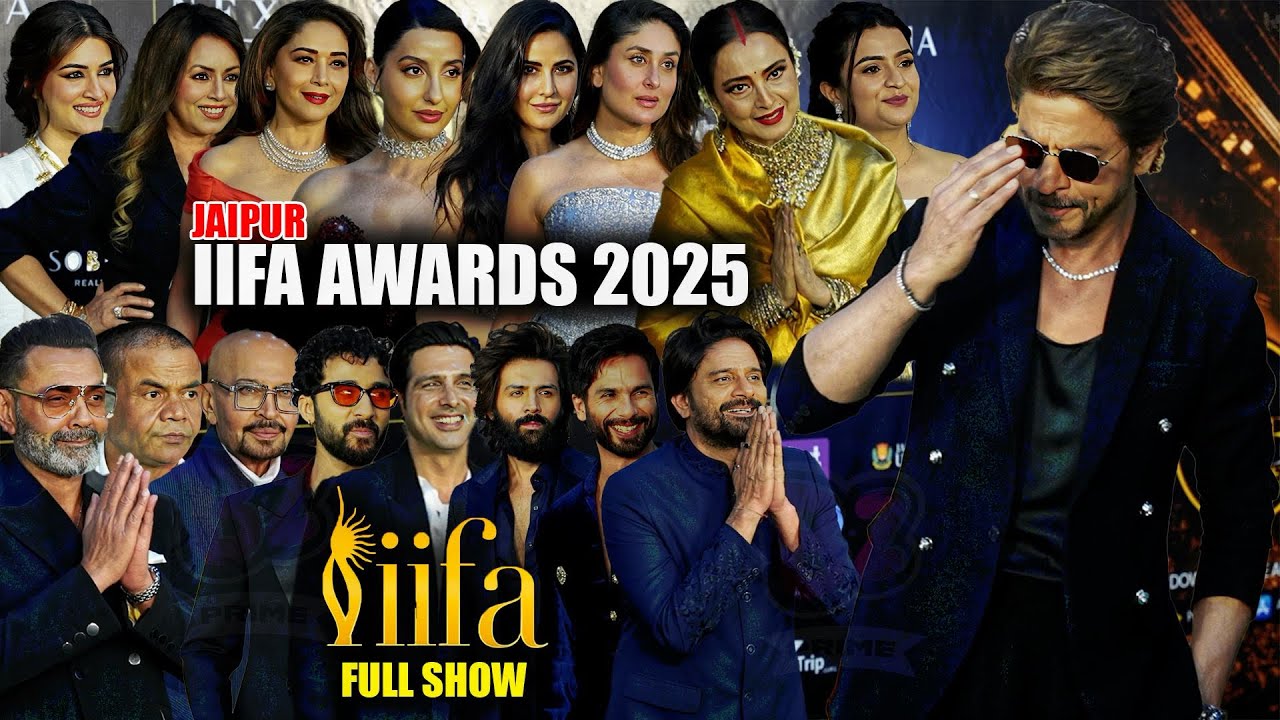 IIFA AWARDS 2025 Jaipur FULL SHOW | Shahrukh Khan, Shahid, Kareena, Nora, Rekha, Kirti And More