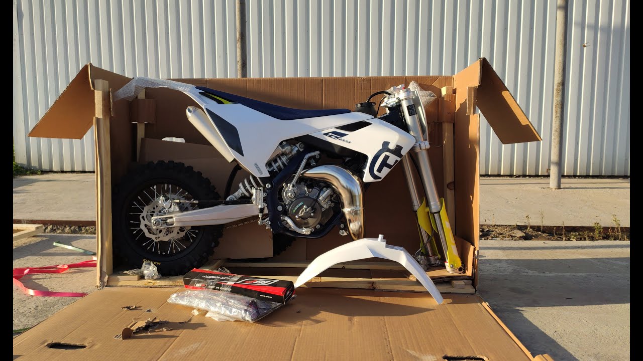 Husqvarna Motorcycle TC 65 2020 year Unboxing.Распаковка новой Husqvarna TC 65 2020 года. Обзор.