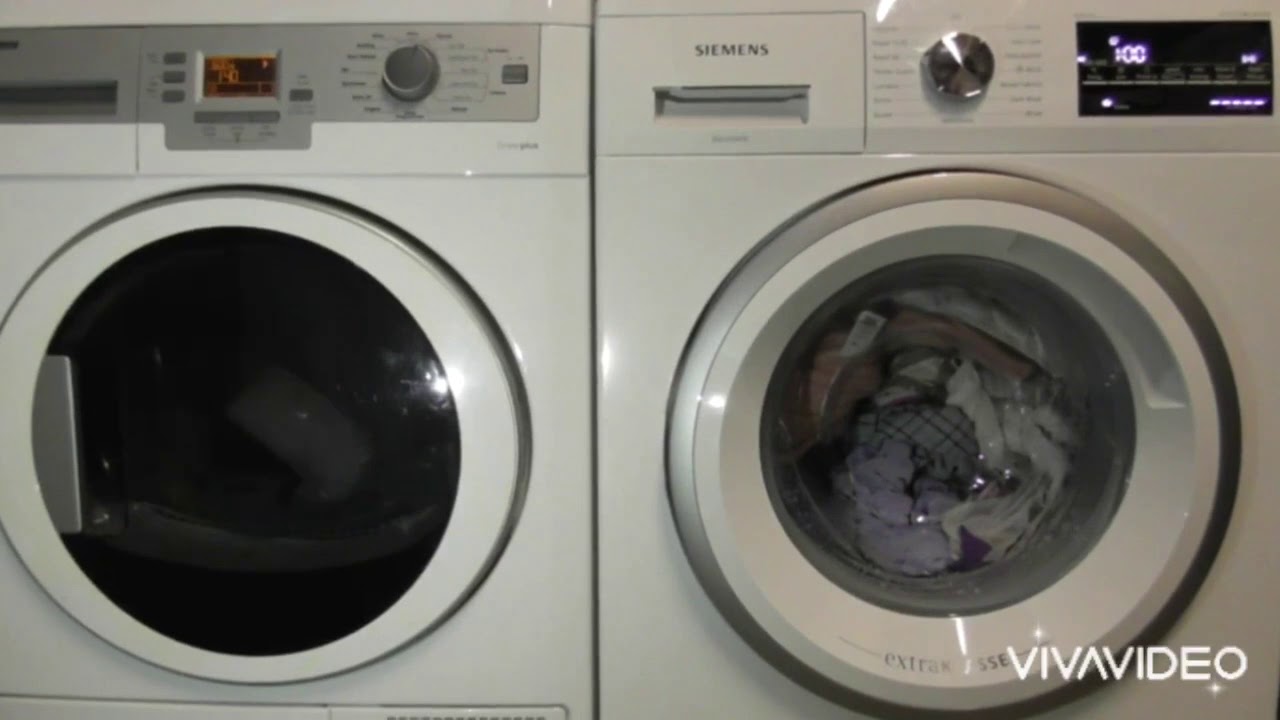 Siemens Extraklasse WM14T492GB/72 Rapid 60 40c Vs Blomberg Greenplus TKF8451 AG50 Viscose Dry