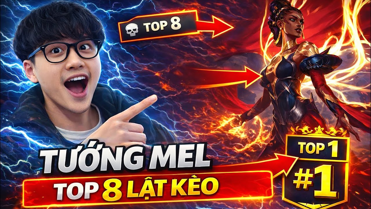 Đội Hình Dị Với Tướng MEL – Lật Kèo TOP 1 Cực Gắt | TFT - Rcv gaming