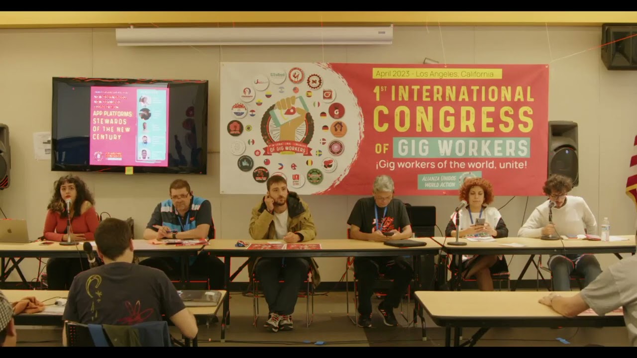 Congreso de Trabajadores por Plataformas: habla Ricardo Manccuso, de FILT-CGIL de Italia
