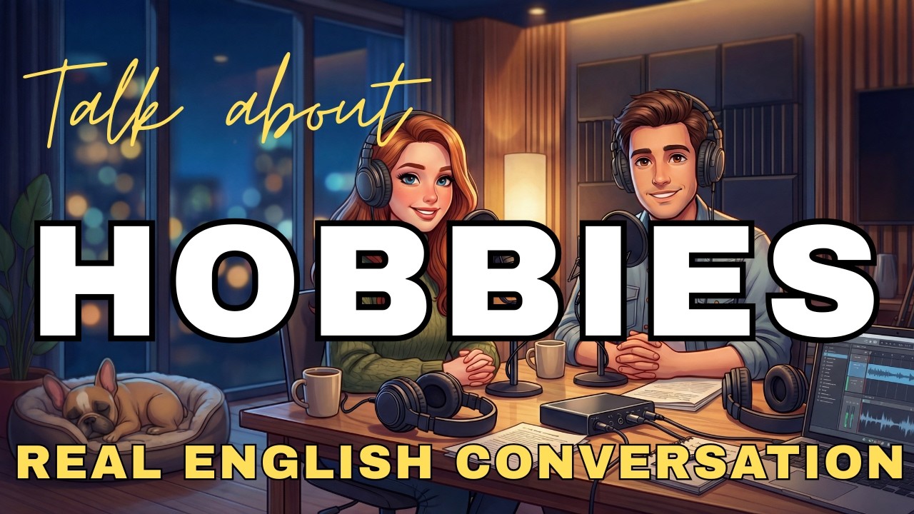 Talking About Hobbies | Real English Conversation Listening Practice (A2–B2)