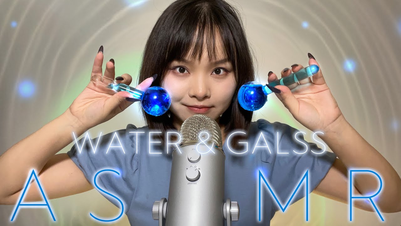 ASMR - Crisp triggers about water & glass for people who can't feel tingle