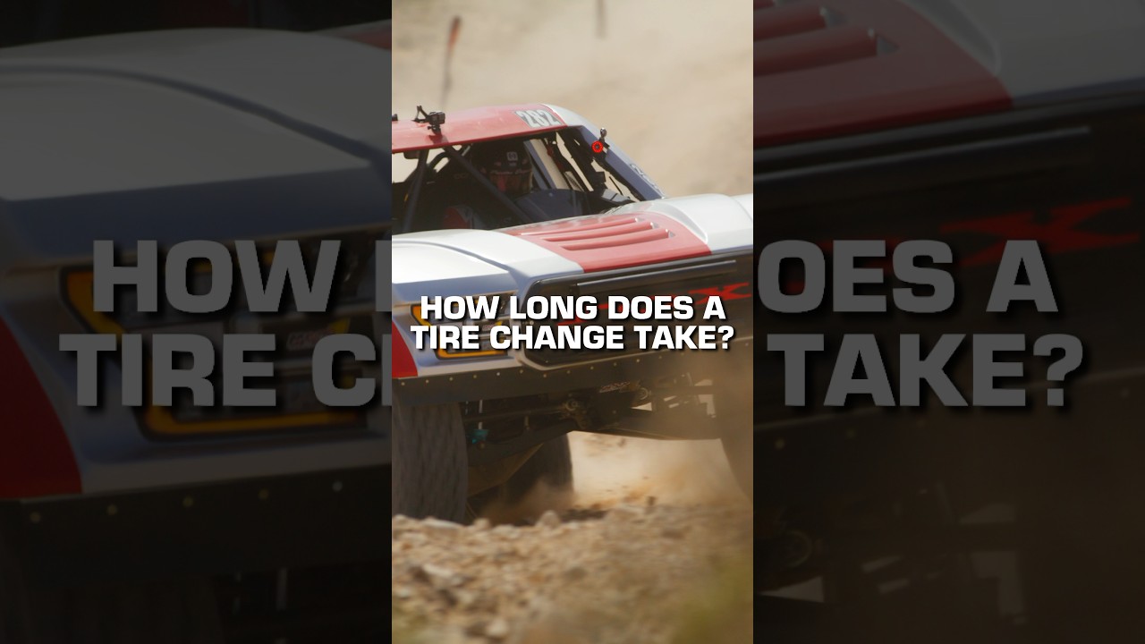 How long does a tire change take? #desertracing #offroad