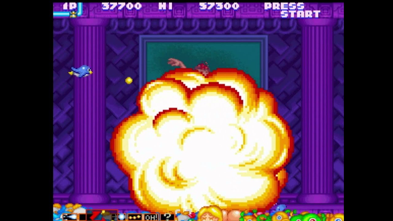 PEXDHDCAP(Micomsoft SC-500N1) 240p component Test - Gokujou Parodius Da! Deluxe Pack