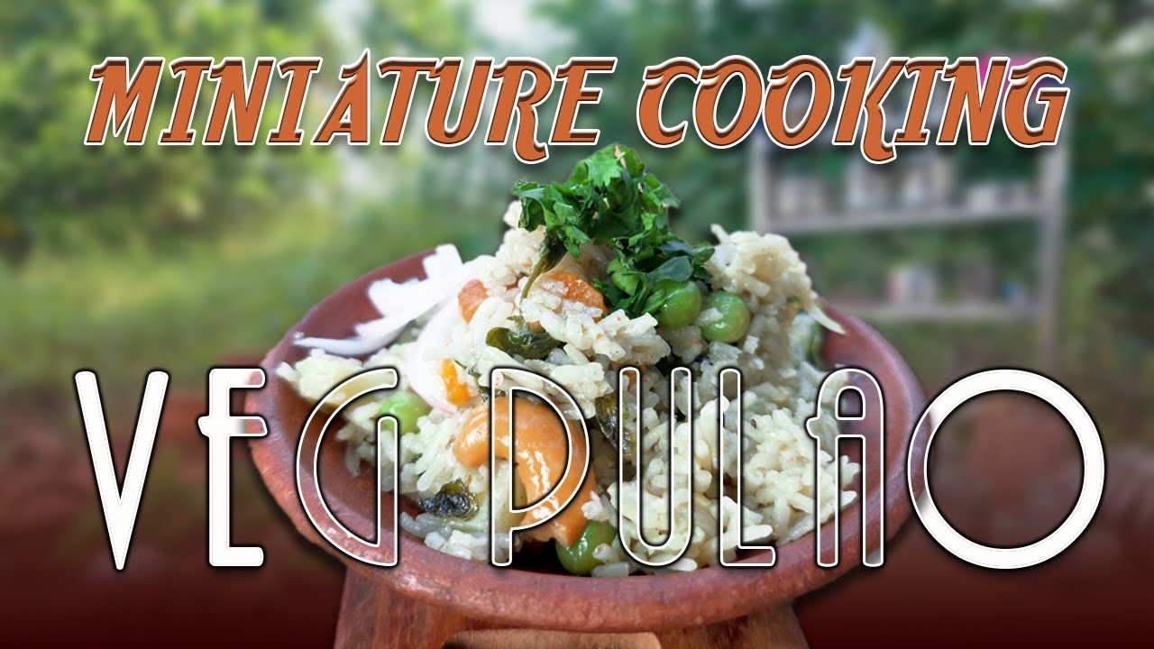 🍲Pot Veg Biryani😋 I Veg Pulao | Mix veg Pulao #kiddieminiatures #miniaturecooking #food #potbiryani