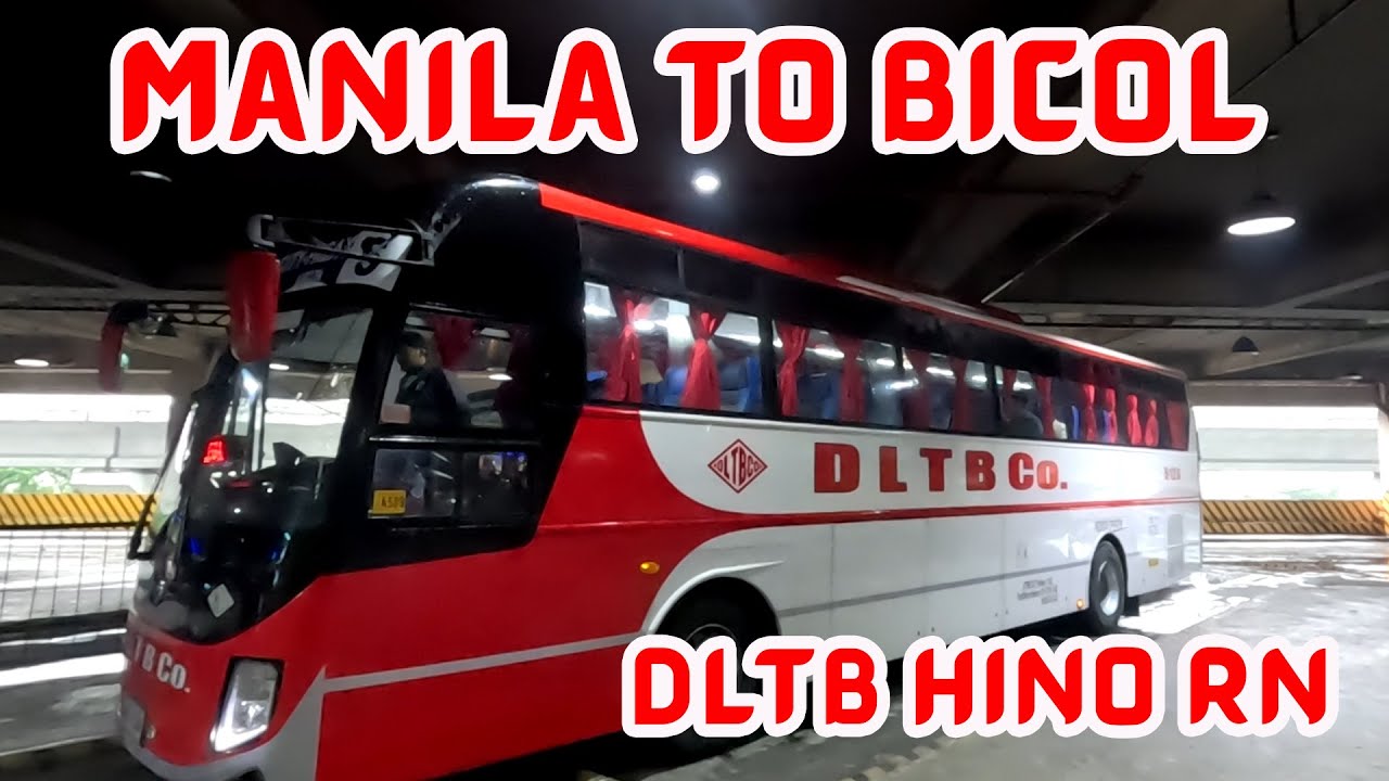 MANILA TO BICOL via DLTB Hino RN - Del Monte Transportation Bus Full Travel Experience