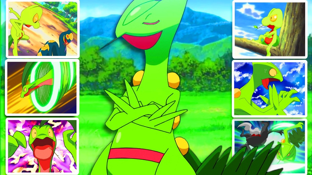 Ash's Sceptile COMPLETE History in Pokemon