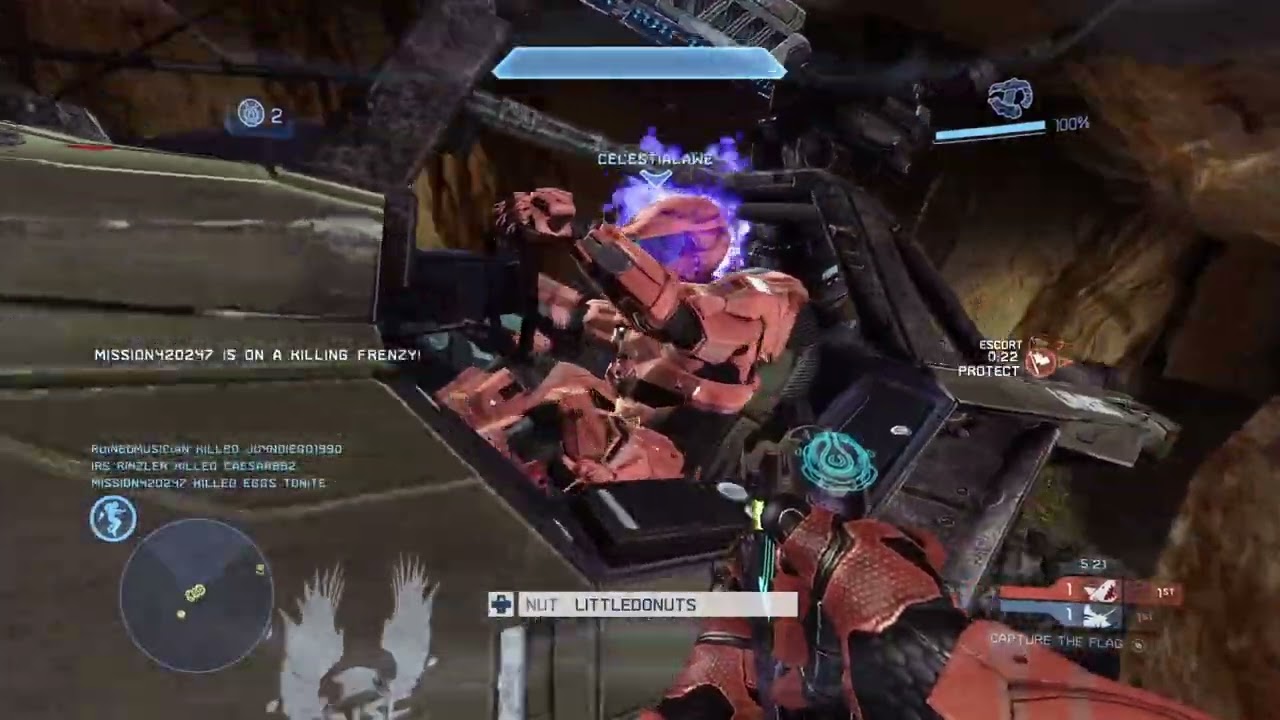 Halo 4 Insane Gauss Run On Exile CTF, Double Unfrig+ Jaro, killtrocity, and 2 killtacs (96-1)