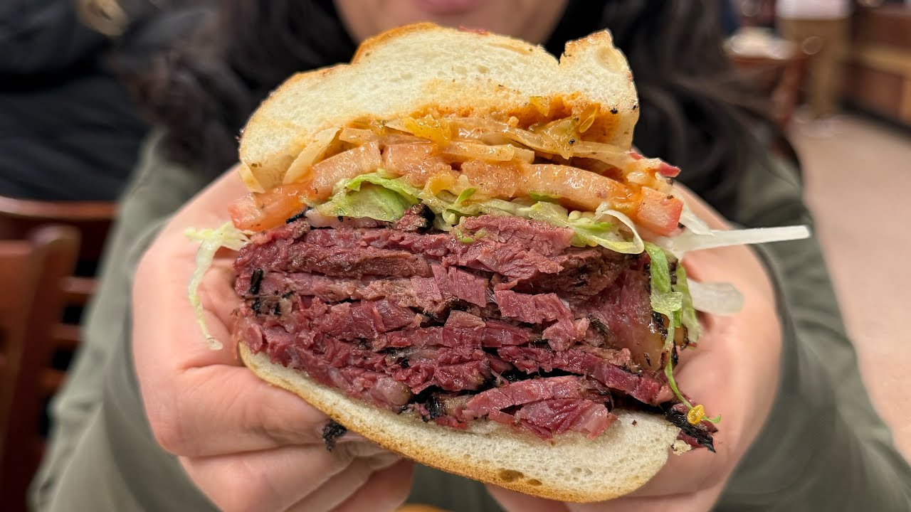 My Favorite Way to Enjoy a Pastrami Club Sandwich at Katz's Deli - Long Raw Video