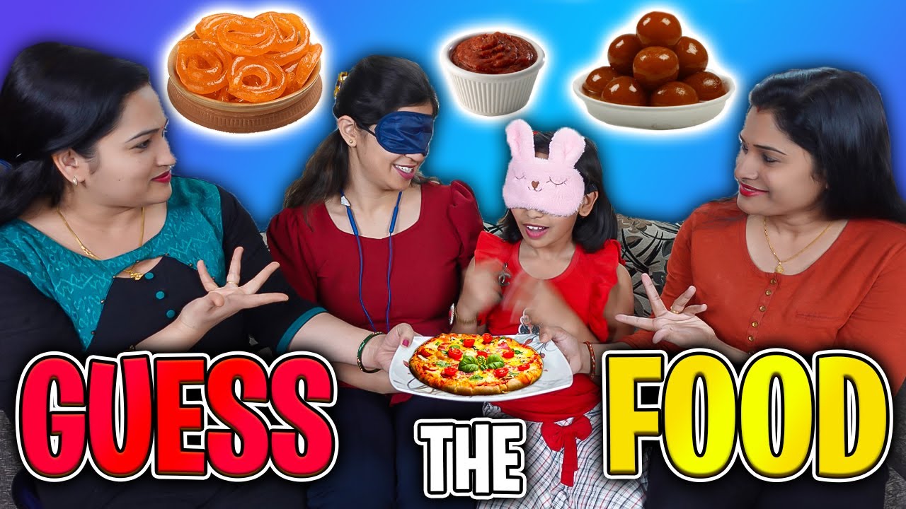 MUMMY KHAO CHACHI BATAO | Funny Family Eating Challenge | Guess the food #learnwithpari