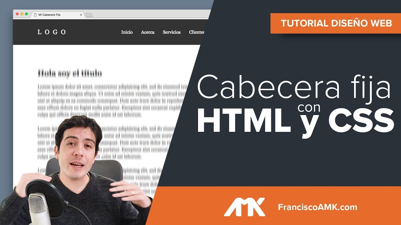 Cómo crear una cabecera fija responsive con HTML y CSS